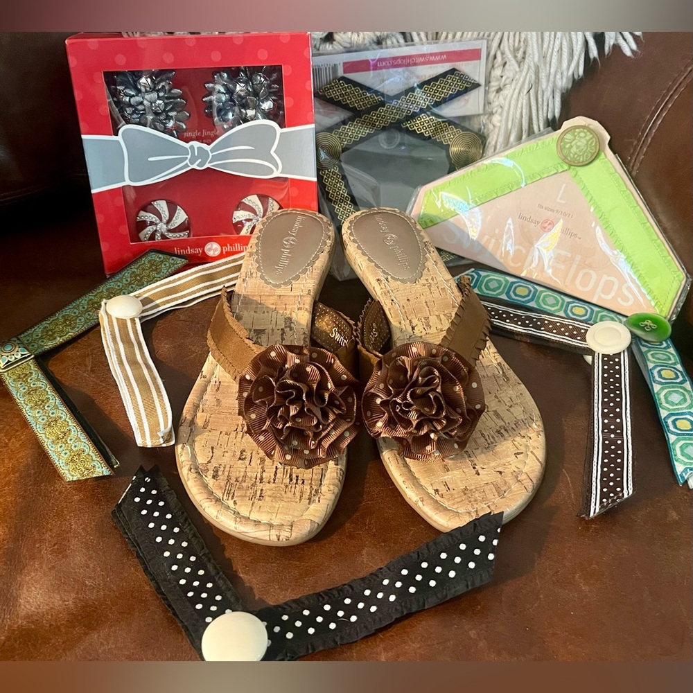 Lindsay Phillips Switch Flops Lot! Kitten Heels Sz 7 & 10 “outfits”! - Picture 2 of 5